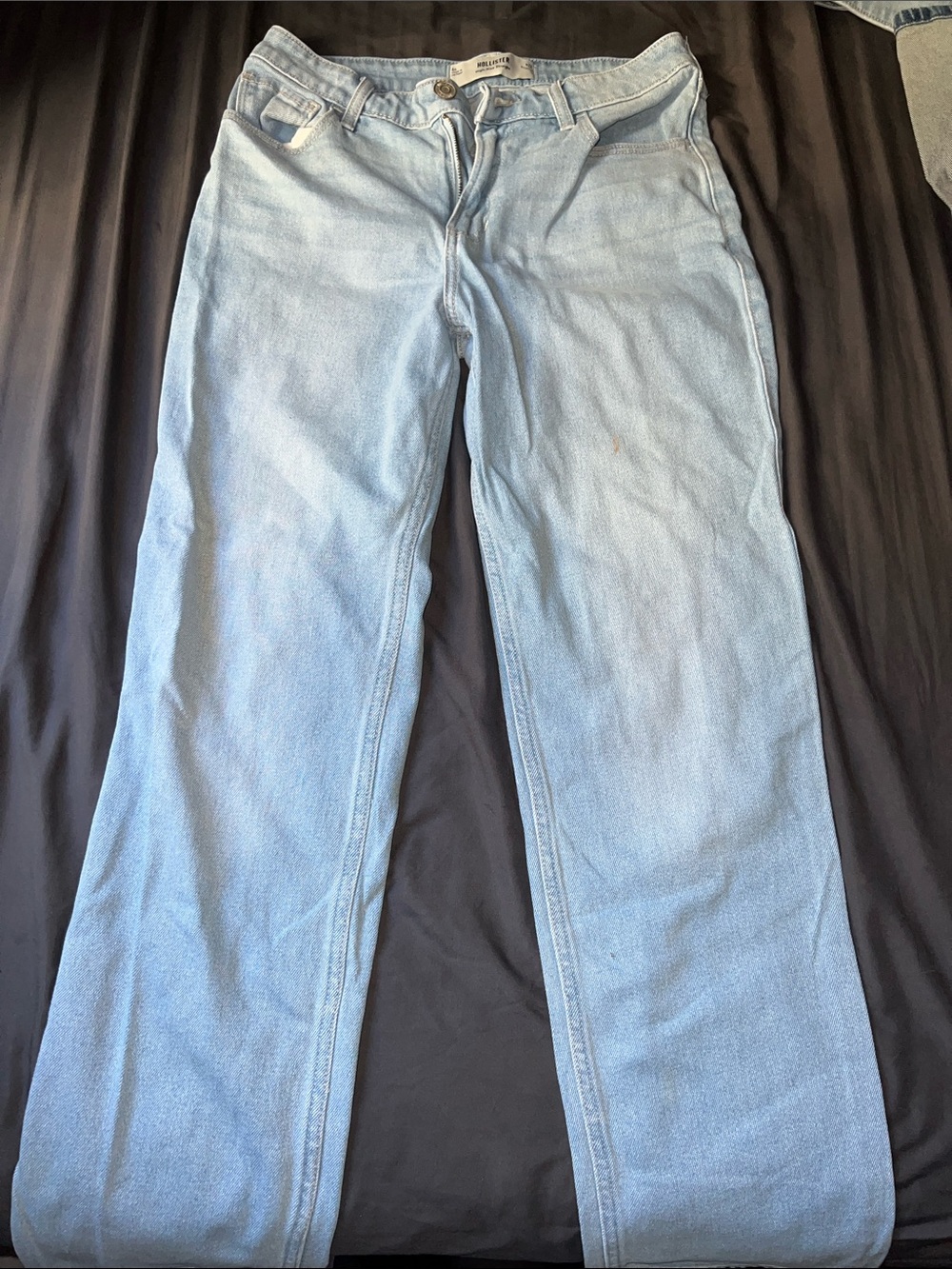 Hollister Light Blue Wide-Leg Jeans